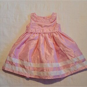 Gymboree girls size 2T pink & white shimmery party dress, EUC
